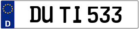 Trailer License Plate